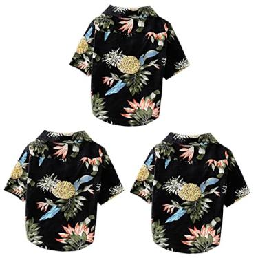 Imagem de FRCOLOR 3 Pecas macacão cachorrinho roupas de verão da moda vestido para o verão macacões de verão vestidos vestido de cachorro da moda roupas para animais de estimação seção fina camisa