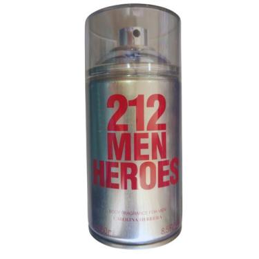 Imagem de 212 Men Heroes Body Spray For Men Carolina Herrera 250 Ml Perfume Masc