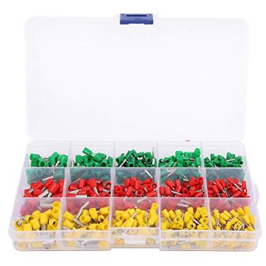 Imagem de Terminais de Fio 600pcs Terminal Tubular BoxPacked Isolado Emenda Elétrica Fiação Elétrica Crimpagem de Cobre Com Terminal de Componente Eletrônico