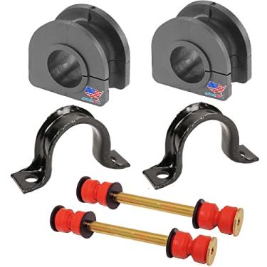 Imagem de Par genuíno OE Kit de suporte/bucha de barra oscilante frontal + Kit de elos de barra oscilante frontal RWD Fits Blazer 1995-20, S10 '83-03, S10 Blazer '84-94, Jimmy '92-02, Sonoma '91-03, Hombre '96-00, K700538 K644 76 88 891781