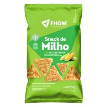 Imagem de Snack de Milho Sabor Lemon Pepper 55g - Fhom