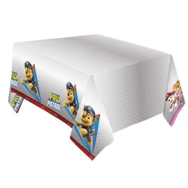 Imagem de Toalha de Mesa 120x220cm Decoração Patrulha Canina Festa - Regina Fest