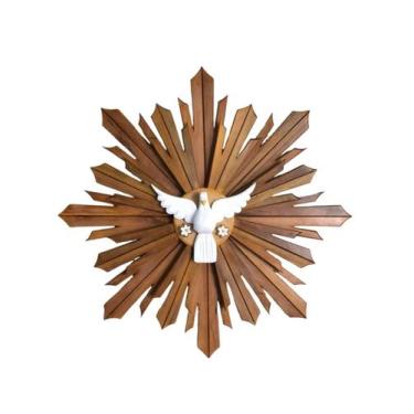 Imagem de Divino Espirito Santo Duplo Decorativo 80cm Natural - Geral