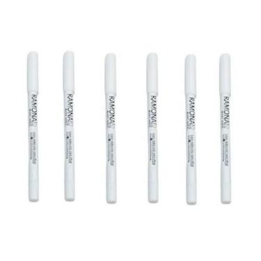 Imagem de Kit 6 Lápis Olhos Branco Prova D'água 1,4gr - Ramona Make Up