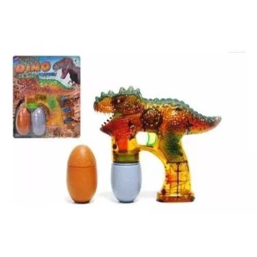 Imagem de Brinquedo Lança Bolhas De Sabão Dinossauro Com Luz/som - Toy King