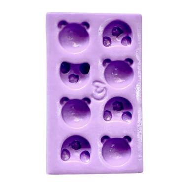 Imagem de F1652 molde de silicone rosto e bumbum urso confeitaria biscuit - conf
