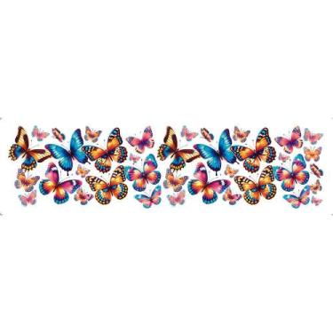 Imagem de Transfer Textil Barra - Borboletas - Litoarte