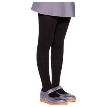 Imagem de Meia Calça Lupo Lobinha 2526 Infantil Algodão Fio 80, Preto, BB