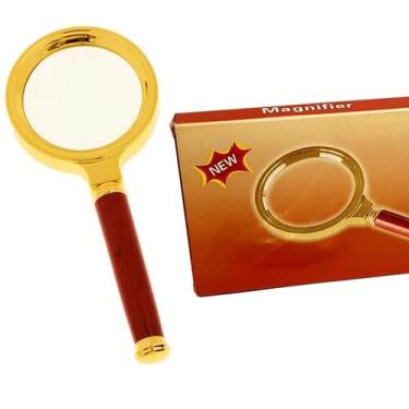 Imagem de Lupa De Luxo Com Lente De Aumento Zoom 10x 60mm Para Leitura Magnifier