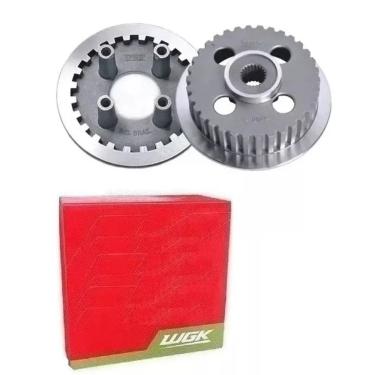 Imagem de Kit Cubo + Platô Embreagem Wgk Cg Titan Fan 150 Mix 2004 A 2018