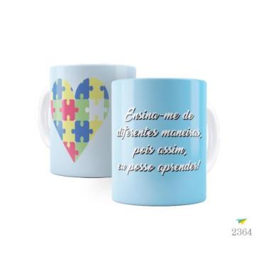 Imagem de Caneca com tema Autismo, Ensine-me de diferentes maneiras - Live