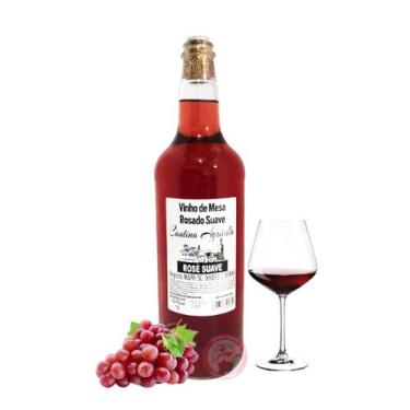Imagem de Bebida Alcoólica Vinho Rose Suave de Mesa Cantina Agrícola 1 Litro