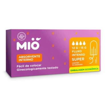 Imagem de Absorvente Interno Mió Super Fluxo Intenso 16 Unidades