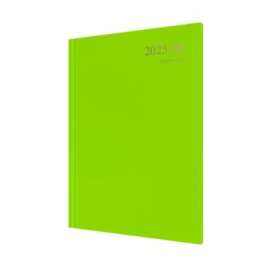 Imagem de Collins Agenda "Essentials" de 12 meses de meio/ano acadêmico, julho de 2025 a julho de 2026 Diário semanal para ver compromissos, capa dura A4, limão