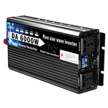 Imagem de 6000W DC 12V 24V 48V 60V 72V a AC 110V 220V Pure Wave Power Inverter Inverter Inversor Inversor Inversor com 2 lojas CA com tela LCD para casa de carro em casa,72V to 110V