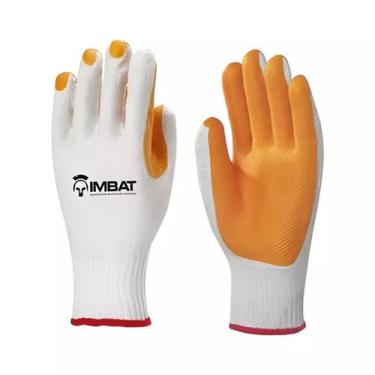 Imagem de Luvas Tricotada com Palma Em Latex Vulcanizda Amarela - Imbat, 9