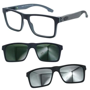 Imagem de Oculos Mormaii Swap NG 2 6153 AGA com 2 Clipons - Escolha, G15, Prata