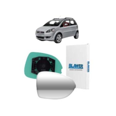 Imagem de Lente Retrovisor Com Base Espelhado Lado Esquerdo Idea 2011 a 2016 - B