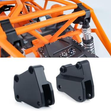 Imagem de JGGZONE 2 Pack Aluminum Alloy Lightweight Front Upper Shock Mount Link Mount CNC Machined Shock Mounts Upgrade Part for Axial RBX10 AXI03005 1/10 RC Car Spare Part Accessory