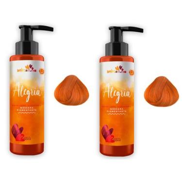 Imagem de Kit 2 Un Tonalizante Alegria Ruivo Cobre Alaranjado 150ml - BELEZA RUI