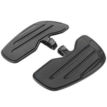 Imagem de Qiilu Front Rider Floorboards, Aluminum Motorcycle Floorboards Floor Boards Foot Pegs Mount Bracket Fit for Indian Scout for Indian Scout Sixty for Indian Scout Bobber Black