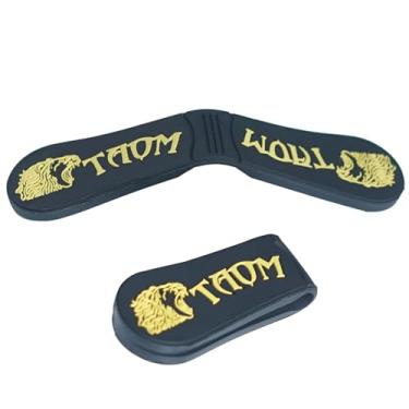 Imagem de Suporte para giz de piscina TAOM com clipe fixo para cinto, mini clipe magnético portátil de bolso, caixa de giz para taco de sinuca caixa de recipiente para acessório de bilhar amarelo