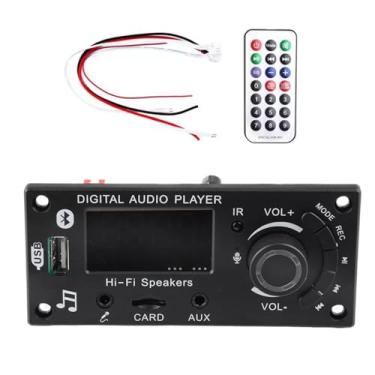 Imagem de Kit de placa decodificadora amplificador Bluetooth DC7V-25V suporta MP3 WMA WAV APE FLAC formatos de música reprodutor de áudio digital