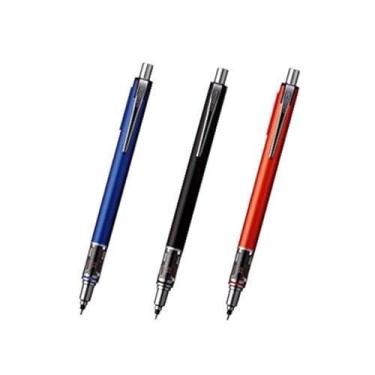Imagem de uni Lapiseira Kurutoga Advance 0,5 mm, conjunto de 3 lápis azul marinho (M5591P.9), preto (M55591P.24), vermelho (M5591P.15)