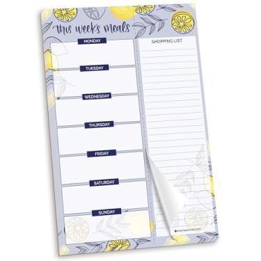Imagem de Bloom Planners Diário 6 x 9 Pastilhas de Planejamento, 6" X 9" Meal Planning Pad - Lemons, 6 inches X 9 inches