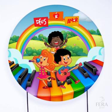 Imagem de Painel Decorativo para Festa 1,50x1,50 metros Vesti Fácil com Elástico 3 Palavrinhas - Fera Print