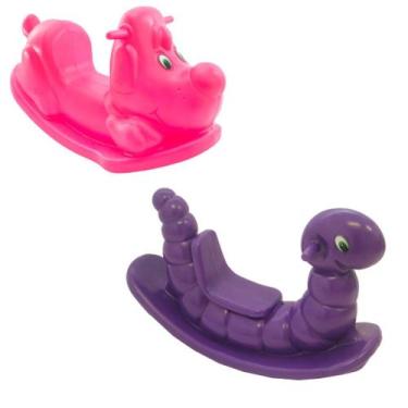 Imagem de Kit Gangorras Cachorro e Nhoca  Diversão Garantida para Crianças de To