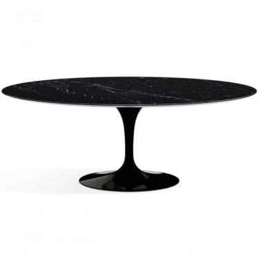Imagem de Mesa De Jantar Saarinen Oval 160X90cm Mármore Nero Preto
