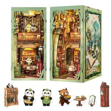 Imagem de Kit de casa em miniatura DIY Fsolis Book Nook Kits Panda Bookshop