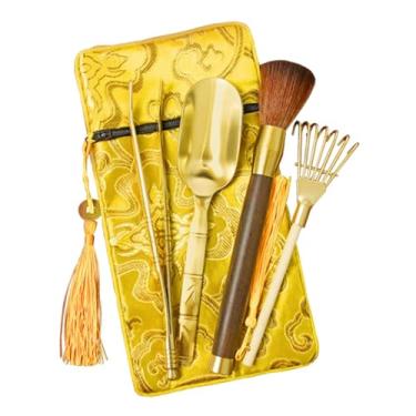 Imagem de Fenteer Ferramenta de limpeza do queimador de incenso Conjunto de ferramentas de poeira budista Remoção de pó de pó Budista de elegante para mesas de, Type B