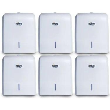 Imagem de 6 Dispenser Suporte Papel Toalha Interfolha 2-3 Dobras Nobre