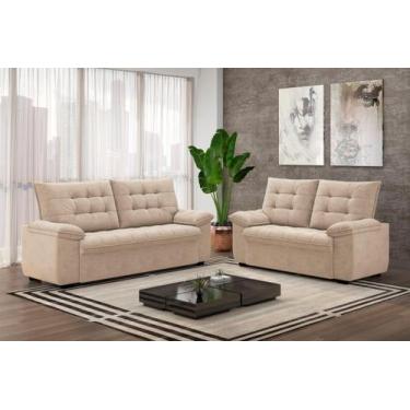Imagem de Conjunto de Sofás Estofados 3 e 2 Lugares Bertioga - Best House