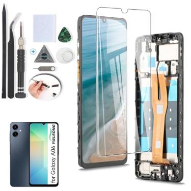 Imagem de YWLRONG Substituição de tela para Samsung Galaxy A06 para Samsung A06 4G A065F A065M Display Touch Screen Digitalizador Substituição com ferramentas (com moldura)