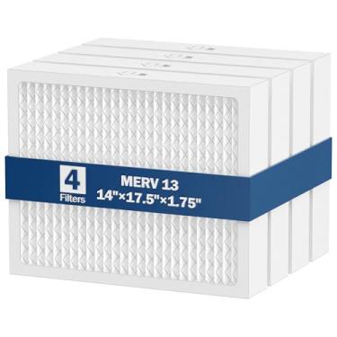 Imagem de Filtro desumidificador MERV 13 35 x 43 cm para desumidificador de Papai Noel Advance90, Advance100, Advance120, Ultra98H, Ultra120H, Ultra120H, para modelos Honeywell DR90 e DR120, 4 pacotes