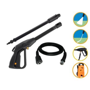 Imagem de Kit Mangueira 5mt Pistola Lança Kala LK 1305 LK1305 Lavadora - COMPATÍ