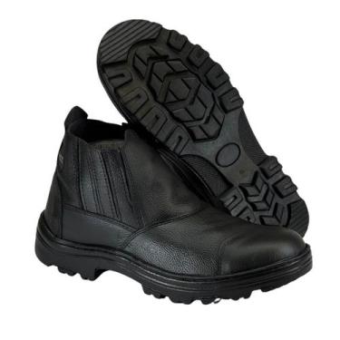 Imagem de Bota de Segurança Motociclista Unissex em Couro Cano Médio Adventure -