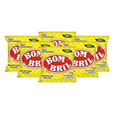 Imagem de Kit c/ 6 Pack Bombril Esponja de Aço - 6 Unidades Cada 45g
