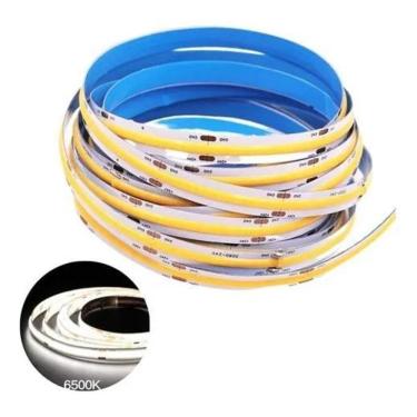 Imagem de 2X Cbc Fita Led Cob Branco Frio 6000K 320 Leds Ip20 Rolo 5 M