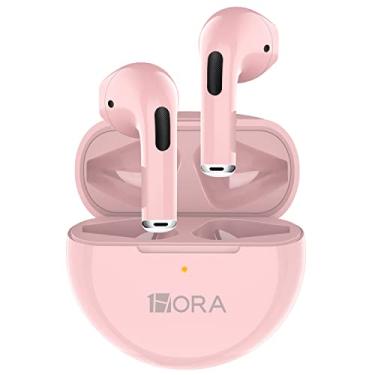 Imagem de Fone de Ouvido Bluetooth TWS 1HORA AUT119 com Cores Vibrantes, Som de Alta Definição, Carregamento Rápido via Type C, Ideal para Exercícios e Uso Diário,Design Ergonômico (Rosa)