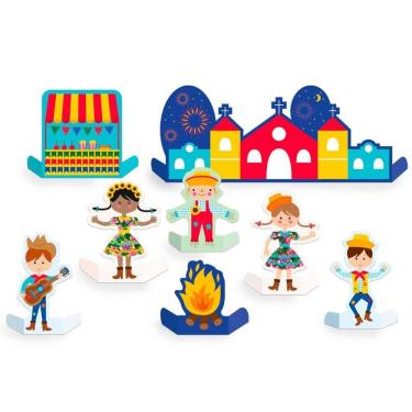 Imagem de Decoração De Mesa Festa Junina Divertida 08Un