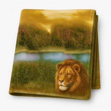 Imagem de Manta Cobertor Em Microfibra 180x200cm Toque Aveludado Estampada Casal 1 Peça | ADMIRARE (LEAO)