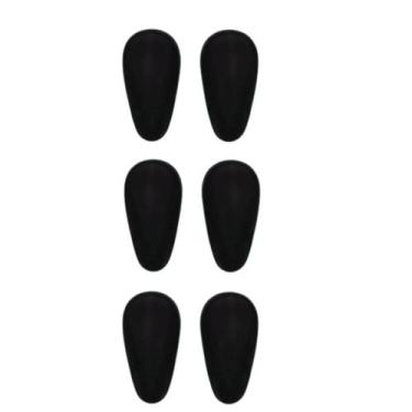 Imagem de 12 Plaqueta Silicone Adesiva Almofada Nariz Armação Óculos Borrachinha