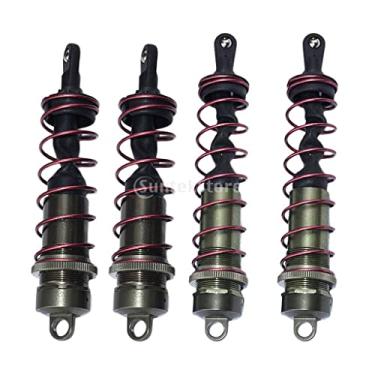 Imagem de Luzhengyang Upgrade Your 1:8 RC Car with 4pcs Front + Rear Shock Absorbers | Indigo Aluminum Alloy RC Damper Kit | Enhance Stability and Performance | for gy Truck Crawlers | Improve Your