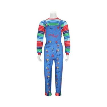 Imagem de Traje Cosplay Chucky para Halloween - Adulto Unissex, BR-M, conjunto c