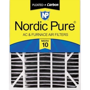 Imagem de Nordic Pure 20 x 25 x 6 (tamanho real: 49 x 61 x 61) Aprilaire Space-Gard 2200 filtro de ar de substituição MERV 10 carbono 1 pacote