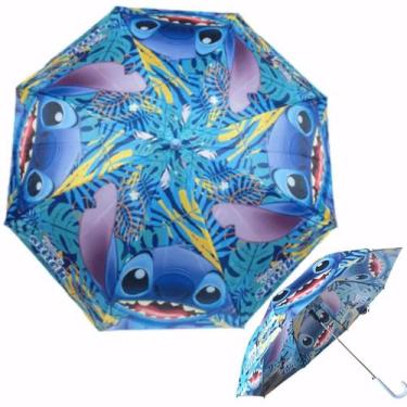 Imagem de Guarda Chuva Lilo e Stitch Azul Infantil Automático Disney - Yangzi